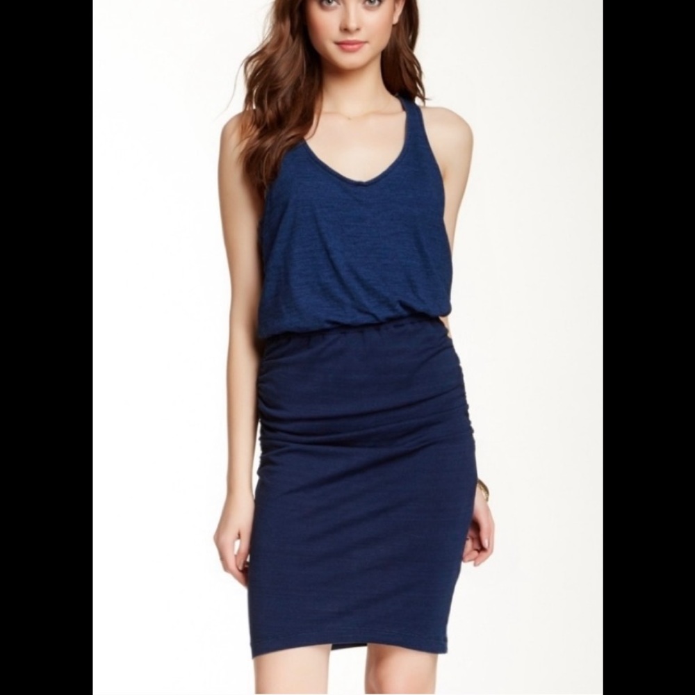 Splendid blue bodycon style dress in size S